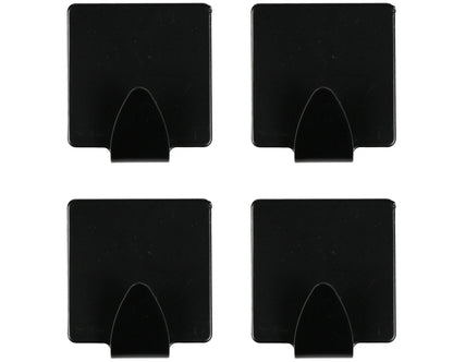 Handtuchhaken Klebehaken Selbstklebend Handtuchhalter Wandhaken schwarz 4 tlg.