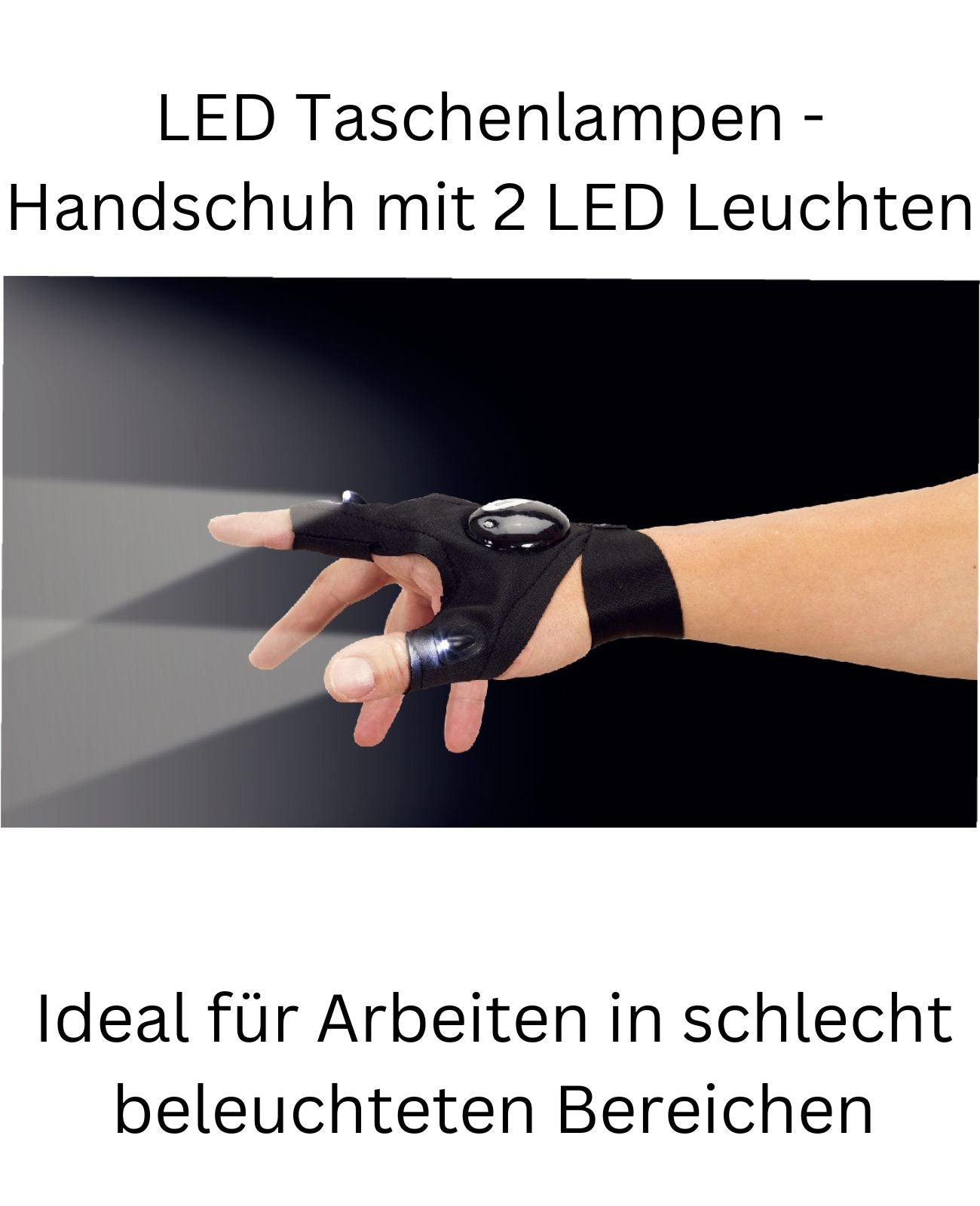 Handschuh mit Licht für dunkle Orte LED-Taschenlampe