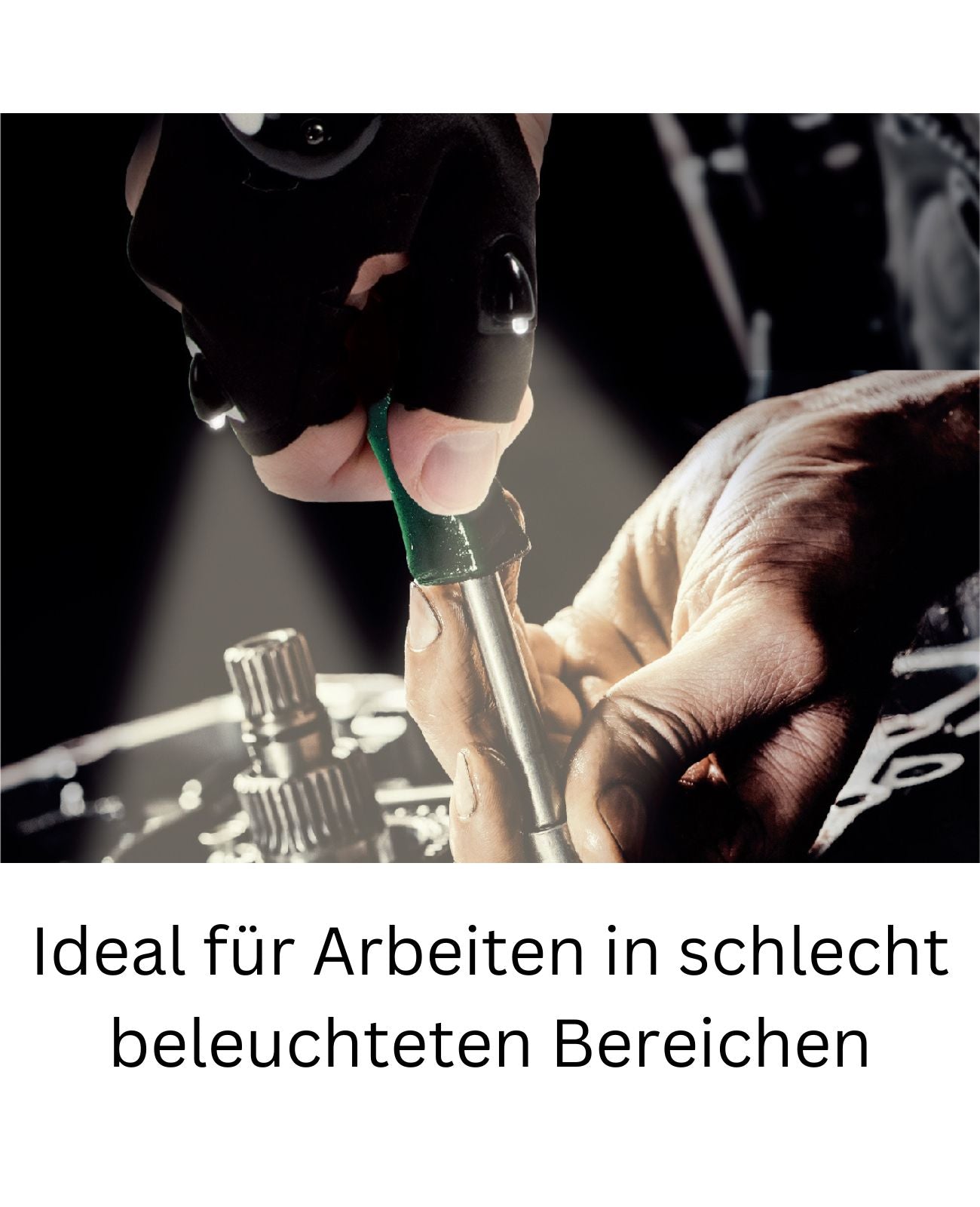 Handschuh mit Licht für dunkle Orte LED-Taschenlampe