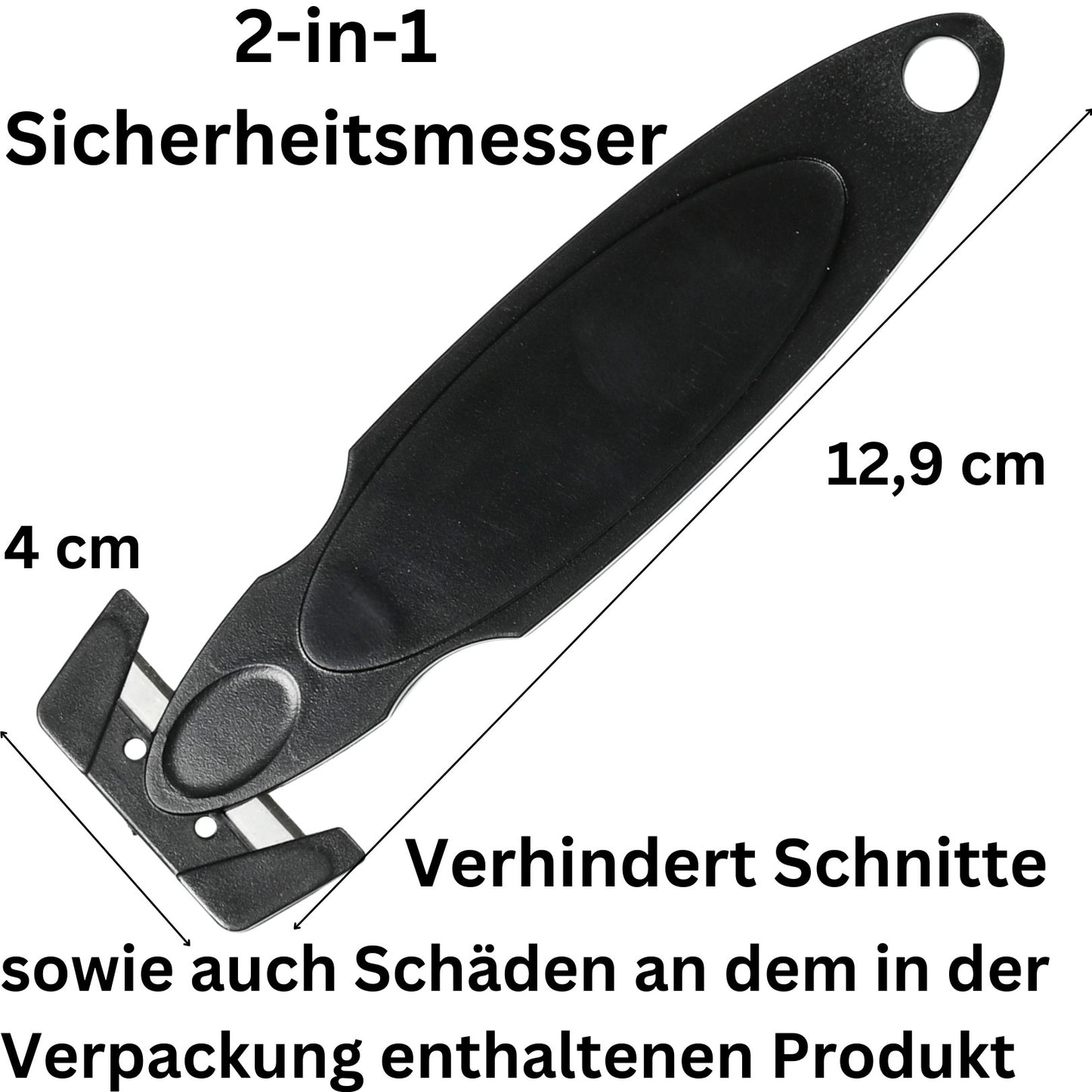 Sicherheitsmesser Kartonmesser Folienschneider Paketmesser Cuttermesser
