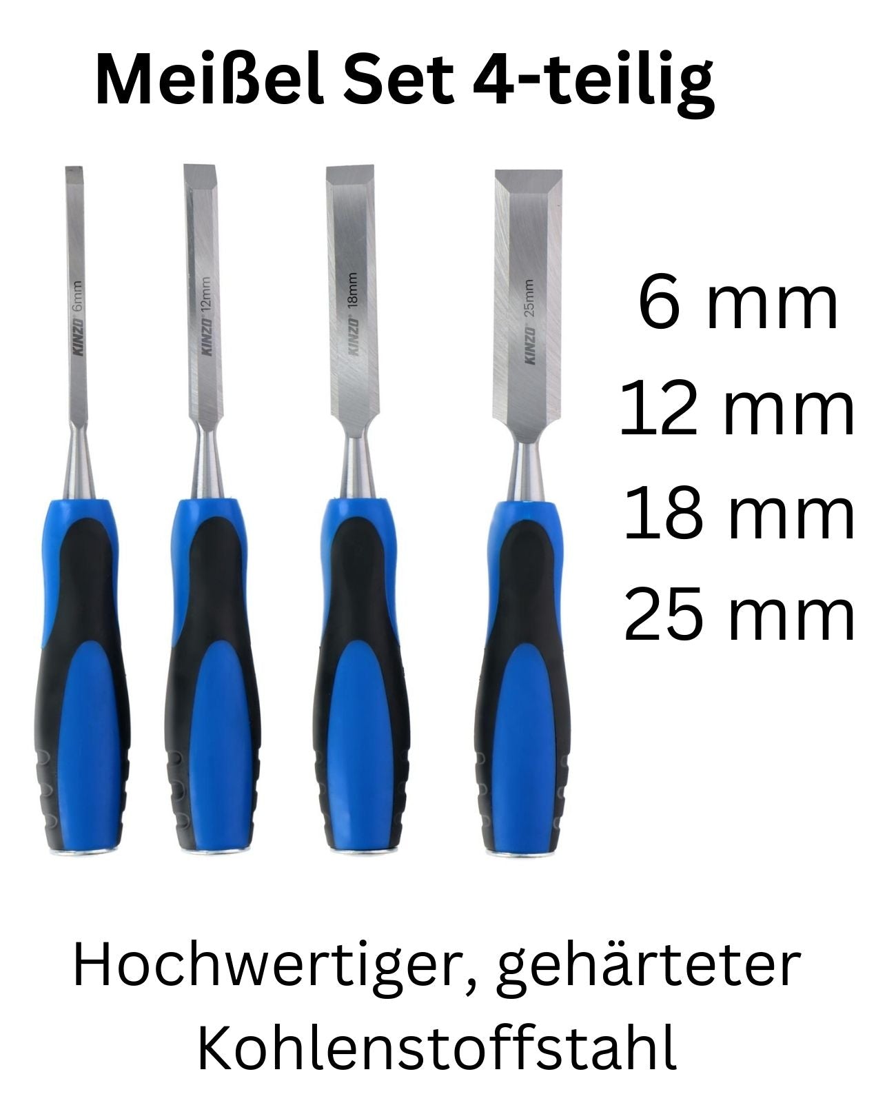 Holzmeißel Set Stechbeitel Stecheisen Meißel für Holzarbeiten 6-25mm