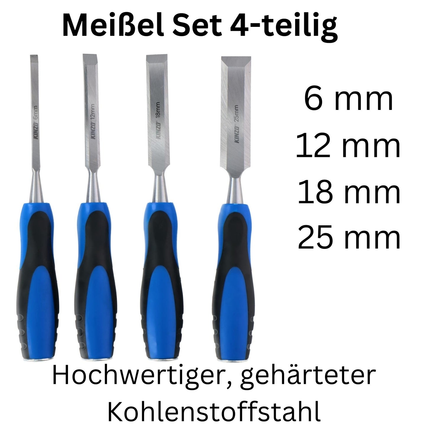 Holzmeißel Set Stechbeitel Stecheisen Meißel für Holzarbeiten 6-25mm