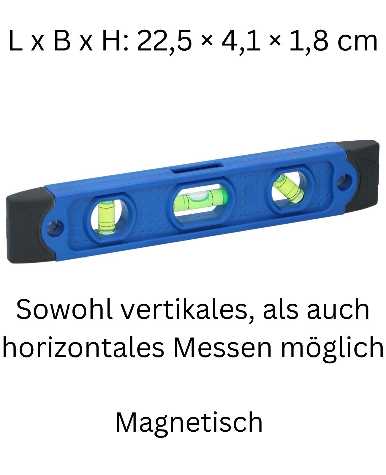 Wasserwaage Magnetwasserwaage drei Libellen Messwerkzeug