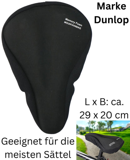 Fahrrad Sattelbezug Sattelüberzug Sattelabdeckung Gel Dunlop