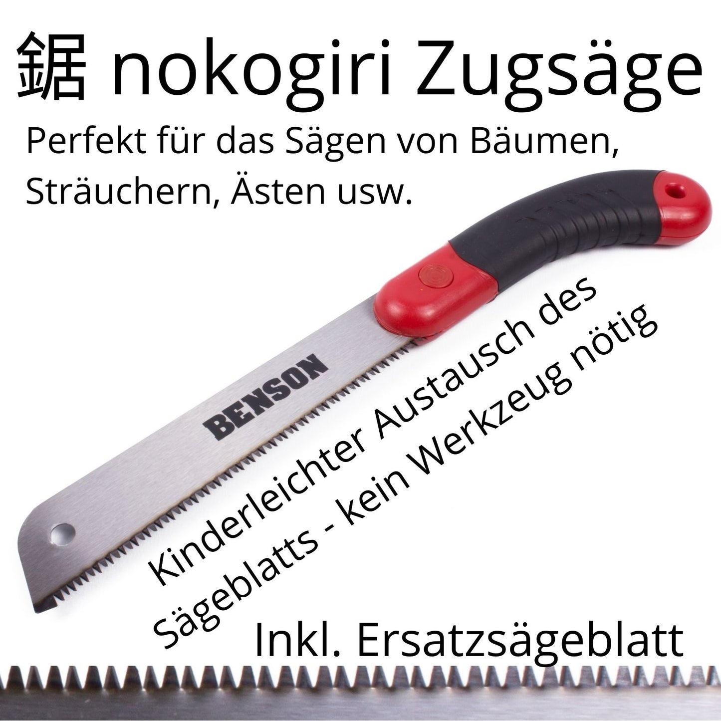 Japansäge Japanische nokogiri Zugsäge Japan Handsäge + Ersatz Sägeblatt 170mm