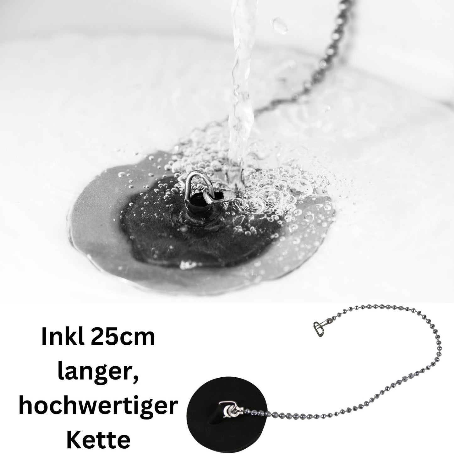Abflussstopfen Abfluss Stöpsel  Bad Waschbecken Dusche Badewanne Küche