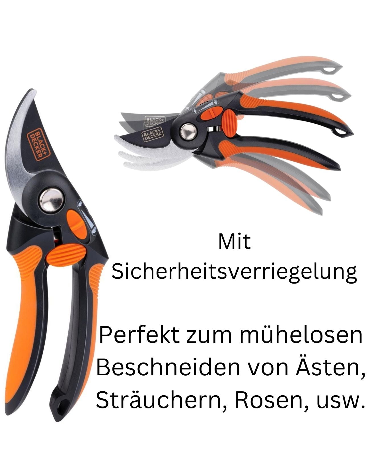 Gartenschere Baumschere Schere BLACK+DECKER
