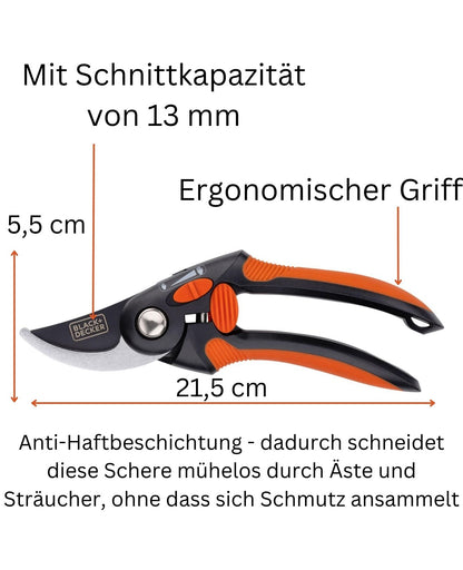 Gartenschere Baumschere Schere BLACK+DECKER