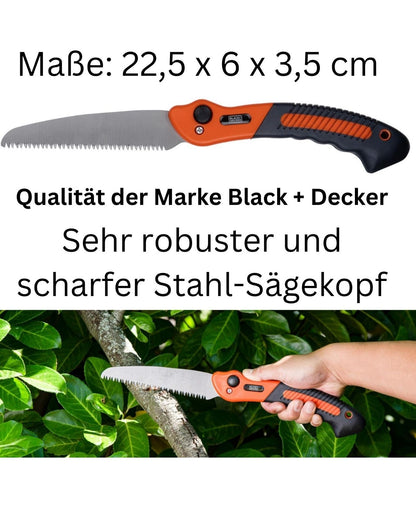 Astsäge Baumsäge Handsäge Gartensäge Holzsäge Klappsäge Säge BLACK+DECKER