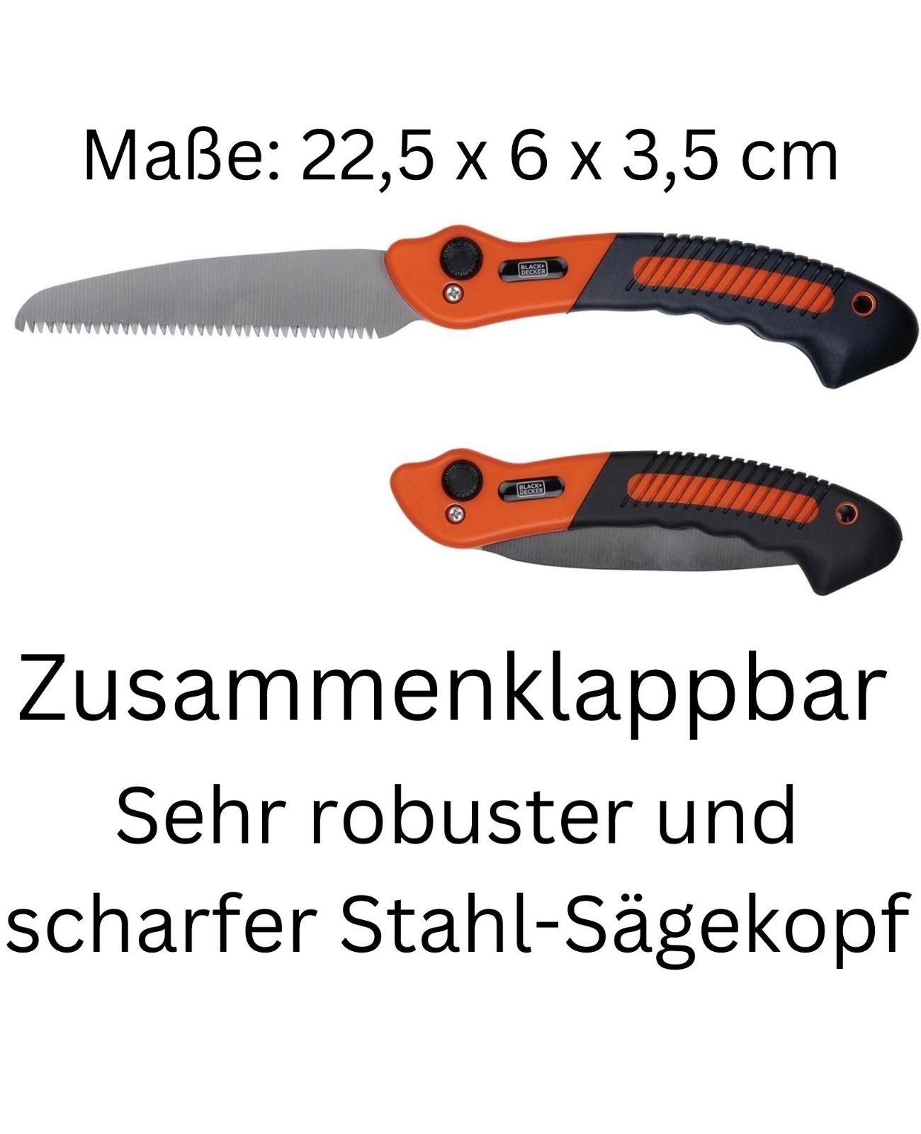 Astsäge Baumsäge Handsäge Gartensäge Holzsäge Klappsäge Säge BLACK+DECKER
