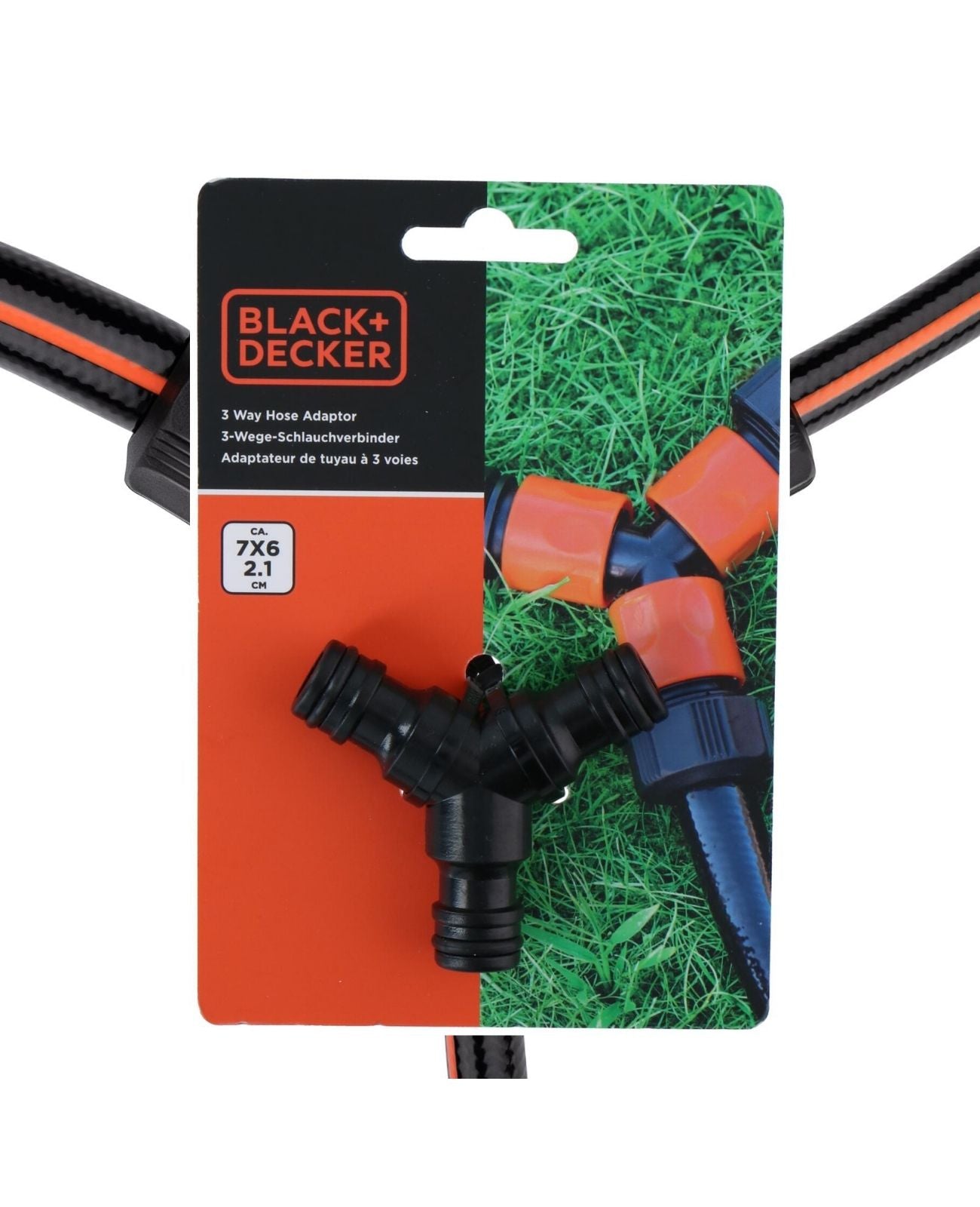 Schlauchkupplung 3 Wege Schlauchverbinder BLACK+DECKER
