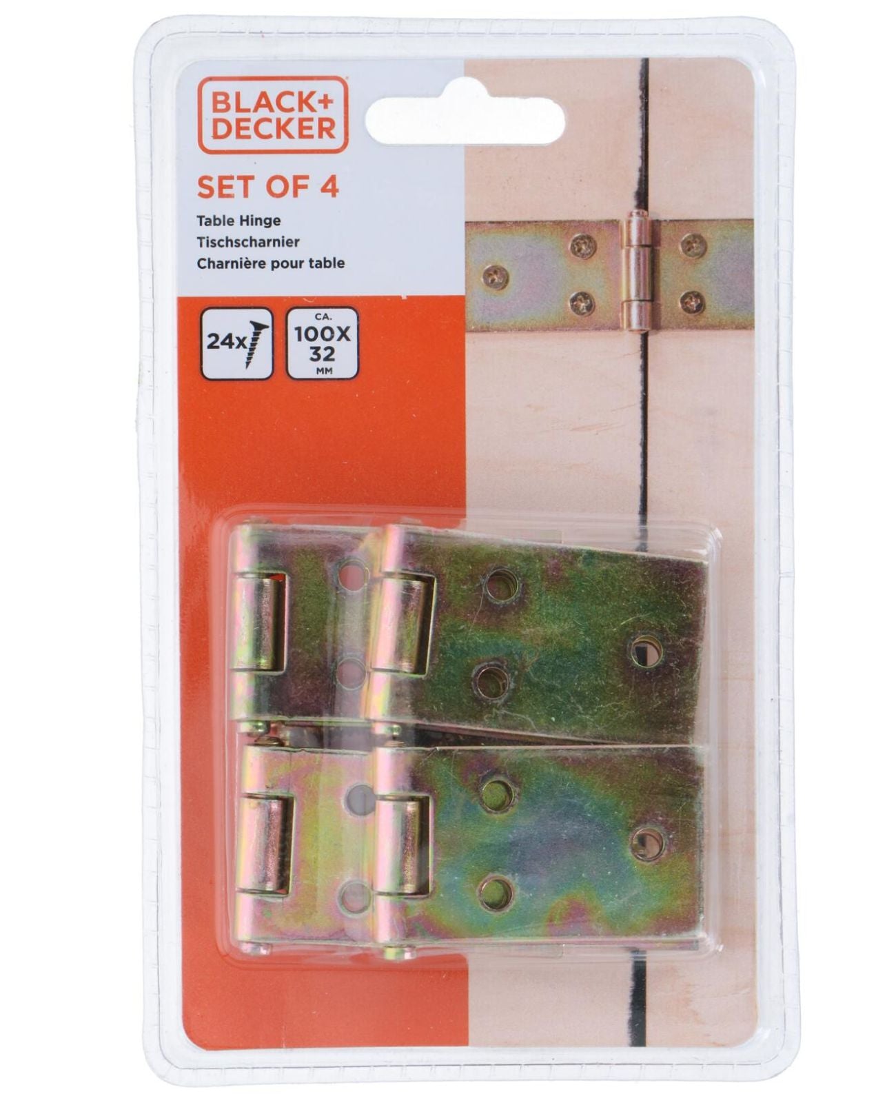 Scharniere Tischbänder Tischband Scharnierband 100x32mm BLACK+DECKER