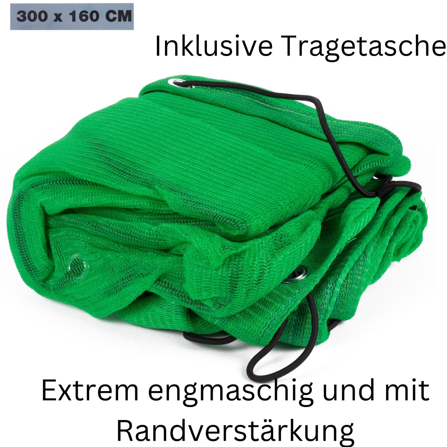 Anhängernetz feinmaschig Containernetz Ladungssicherung 300 x 160 cm