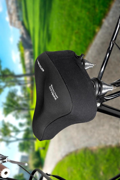 Sattelbezug Satteldecke Gelsattel Fahrrad Sattelüberzug 26x23,5cm Dunlop
