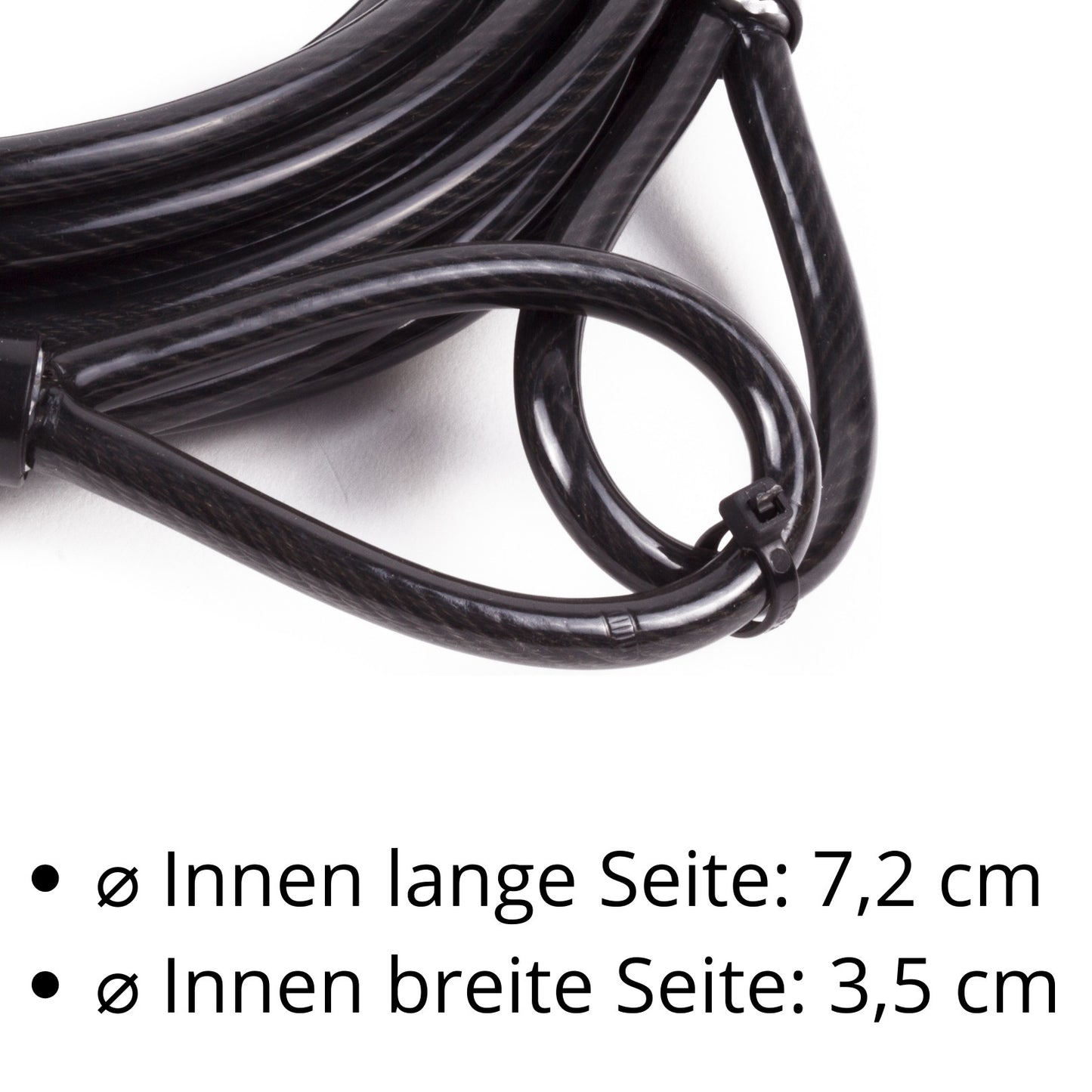 Stahlseil Stahlkabel Sicherheitskabel mit 2 Ösen Schlaufen Seil Ø 8mm x 10 Meter