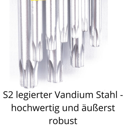 Sechsrund Winkelschlüssel Set Sechskant Schlüssel Satz 9tlg T10 - T50