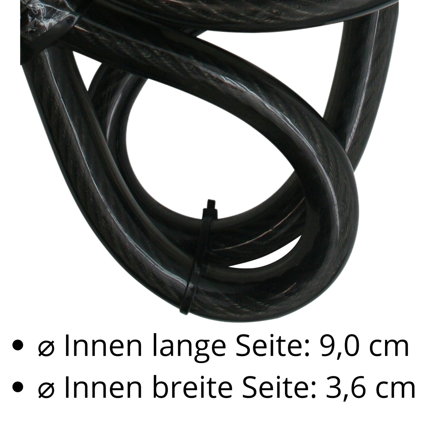 Stahlseil Stahlkabel Sicherheitskabel mit 2 Ösen Schlaufen Seil Ø 20mm x 3 Meter