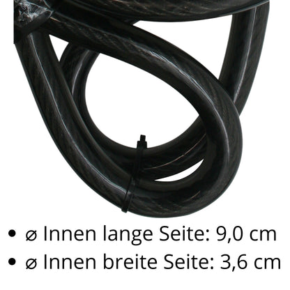 Stahlseil Stahlkabel Sicherheitskabel mit 2 Ösen Schlaufen Seil Ø 20mm x 3 Meter