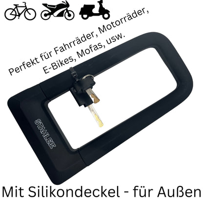 Bügelschloss Fahrradschloss U-Form Motorradschloss Panzerschloss 67x158mm