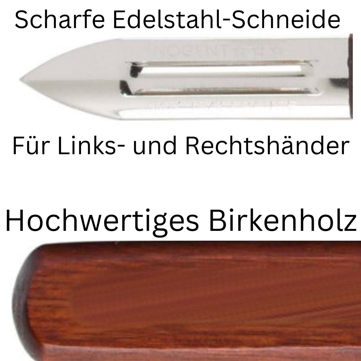 Sparschäler Spargelschäler Gemüseschäler Kartoffelschäler Schäler RÖR Solingen